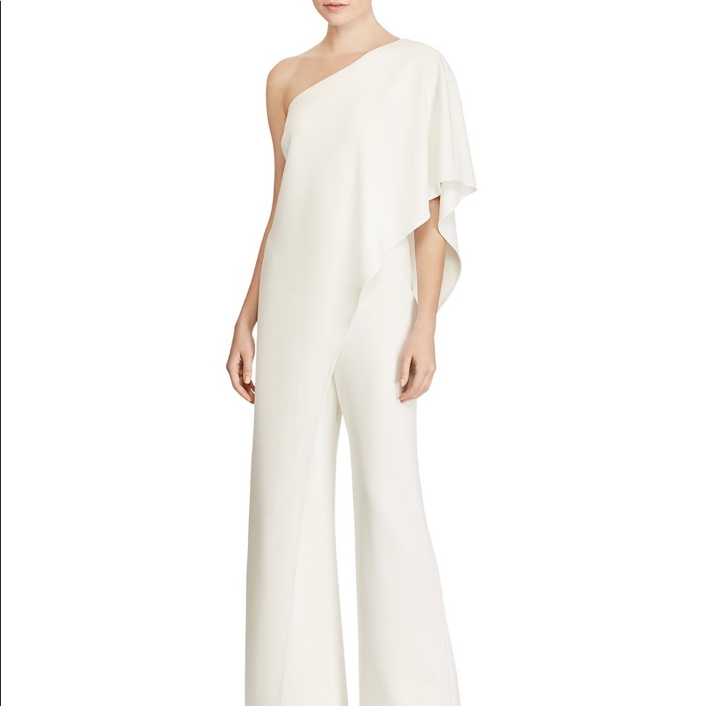 Ralph Lauren Tiered 1-shoulder jumpsuit - NEW